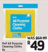 Pnp All Purpose Cleaning Cloths-8s