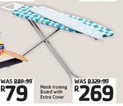 Mesh Ironing Board With Extra Cover
