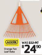 Addis Orange Fan Leaf Rake