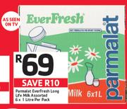 Parmalat Everfresh Long Life Milk Assorted-6X1Ltr Pack
