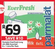 Parmalat Everfresh Long Life Milk Assorted-6x1ltr Per Pack