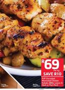 Pnp Uncooked Marinated Chicken Kebabs (BBQ, Lemon & Herb Or Peri-Peri)-Per Kg