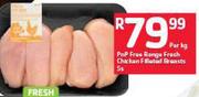 PnP Free Range Fresh Chicken Fillet Breast 5's-Per Kg