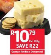 German Rindess Emmental-Per 100g
