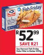 Sea Harvest Fish Friday Hake Fillet In Batter-600g