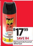 Raid Insecticide ssorted-300ml