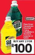 Jeyes Wynn's Clean Green Concentrate-2x2Ltr 