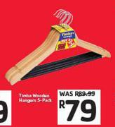 Timba Wooden Hangers 5-Pack