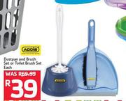 Addis Dustpan And Brush Set Or Toilet Brush Set