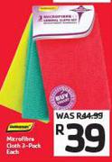 Microfibre Cloth 3 Pack-Each