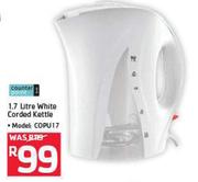 Counterpoint 1.7Ltr White Corded Kette COPU17