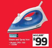 Counterpoint 1200W Steam And Spray Iron CPSI-100