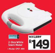 Counterpoint 2-Slice White Snack Maker CPST-400