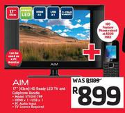 Aim 17"(43cm) HD Ready LED TV STY0417PP With IGO Feature Phone