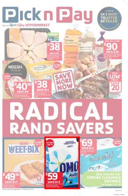Pick n Pay KZN : Radical Rand Savers (25 Sep - 08 Oct 2017), page 1
