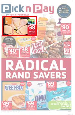Pick n Pay KZN : Radical Rand Savers (25 Sep - 08 Oct 2017), page 1