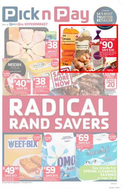 Pick n Pay KZN : Radical Rand Savers (25 Sep - 08 Oct 2017), page 1