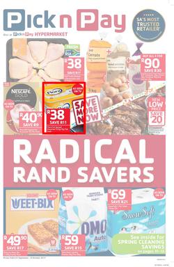 Pick n Pay KZN : Radical Rand Savers (25 Sep - 08 Oct 2017), page 1