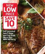 PnP Uncooked Bulk T-Bone And Club Steak Mixed Pack-Per Kg