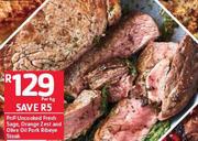 PnP Uncooked Fresh Sage, Orange Zest And Olive Oil Pork Ribeye Steak-Per Kg