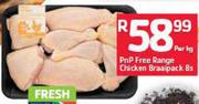 PnP Free Range Chicken Braaipack 8's-Per Kg