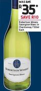 Robertson Winery Sauvignon Blanc or Chardonny-750ml Each