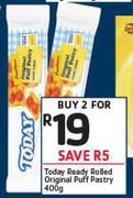 Today Ready Rolled Original Puff pastry-2 x 400g