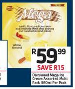 Darirymaid Mega Ice Cream Assorted Multi Pack-360ml Per Pack