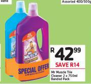 Mr.Muscle Tile Cleaner Banded Pack-2 x 750ml