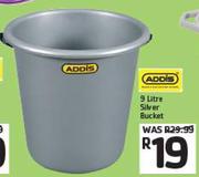 Addis Silver Bucket-9Ltr