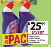 Harpic Liquid Toilet Cleaner Assorted Banded Pack-2 x 500ml