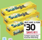 Sunlight Laundry Bar Assorted-3 x 400/500g