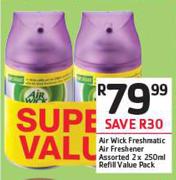 Air Wick Freshmatic Air Freshener Refill Value Pack Assorted-2 x 250ml