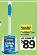 Addis Comfi Grip Toilet Brush Set
