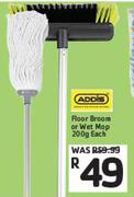 Addis Floor Broom Or Wet Mop-200g Each