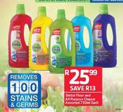 Dettol Floor & All Purpose Cleaner Assorted-750ml Each