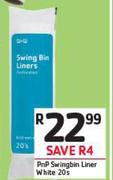 PnP Swingbin Liner White-20s