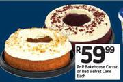 PnP Bakehouse Carrot Or Red Velvet Cake-Each