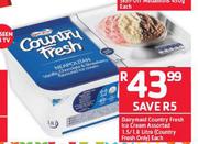 Dairymaid Country Fresh Ice Cream Assorted-1.5/1.8Ltr Each