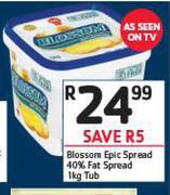 Blossom Epic Spread 40% Fat Spread Tub-1Kg