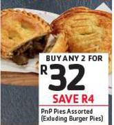 PnP Pies Assorted(Excluding Burger Pies)-For 2