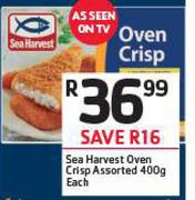 Sea Harvest Oven Crisp Assorted-400g Each