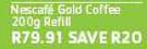 Nescafe Gold Coffee Refill-200g