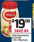 Nola Mayonnaise Assorted-500-780g Each