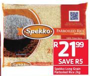 Spekko Long Grain Parboiled Rice-2Kg