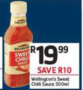 Wellington's Sweet Chilli Sauce-500ml