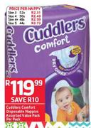 Cuddlers Comfort Disposable Nappies Size 4-Per Nappy