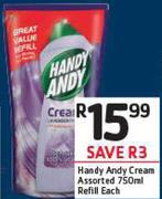 Handy Andy Cream Assorted-750ml Refill