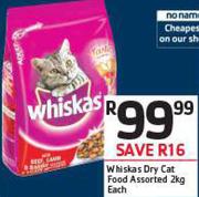 Whiskas Dry Cat Food Assorted-2Kg Each