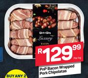 PnP Bacon Wrapped Pork Chipolates-Per kg